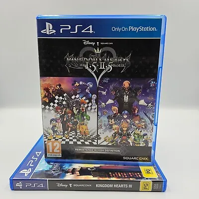 PS4 - Kingdom Hearts HD 1.5 + 2.5 ReMIX + III - Sony Ps4 Playstation 4 VGC PAL • $55