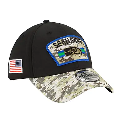 New Era Seattle Seahawks Salute To Service 39THIRTY Flex Hat Small / Medium • $24.94