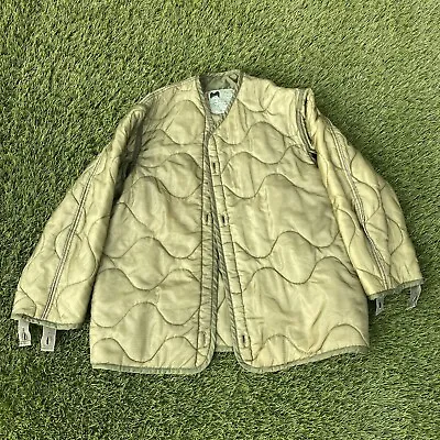 Vtg Military M65 Field Jacket Liner Coat Cold Weather Men's Field Size Small • $37.23