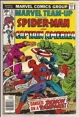 Marvel Team-Up #52 VF 8.0 Off-White Pages (1972 1st Series) (2) • $12