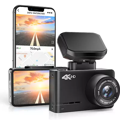 WOLFBOX 4K Dash Cam With WiFi GPS Front And Rear Mini Dash Camera Car Monitor • $185.98