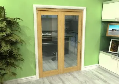 Roomfold Grande 2+0 Oak Internal Bi-Fold Door System • £509