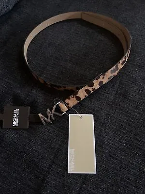 Michael Kors Ladies Dyed Calf Hair Belt Size Large • $23.99