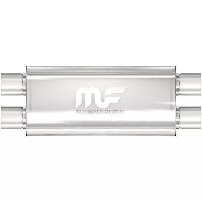 MagnaFlow Performance SS Exhaust Muffler 5x8x18  Offset Dual/Dual 2.5  In/Out • $162