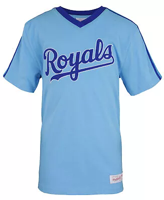 Mitchell & Ness MLB Youth Boy Kansas City Royals Overtime Win Vintage V-Neck Tee • $29