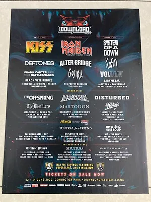 £2.25 • Buy Download Donington Park 2020 Advertisement Poster - Kerrang!
