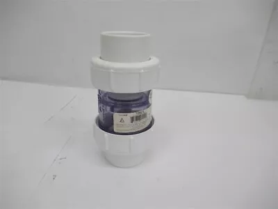 NDS 1790C15  1-1/2  Compact Clear PVC True Union Spring Check Valve • $44