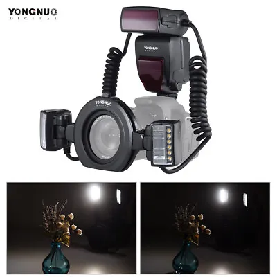 Yongnuo YN24EX E TTL Twin Lite Macro Flash Speedlite For Canon W 2pcs Flash Head • $174