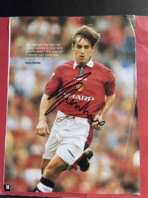 £9.99 • Buy Gary Neville- Manchester Utd Signed Picture 