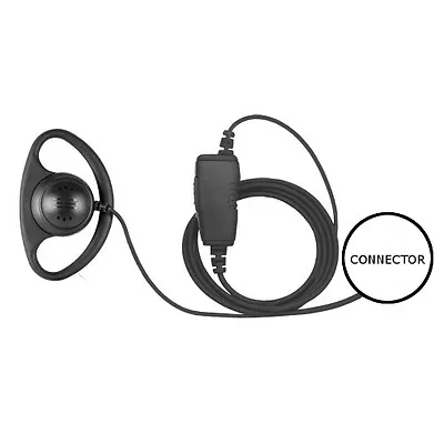 1-Wire D-Ring Earpiece Microphone Inline PTT For Motorola EX GL GP PRO Radios • $49.99