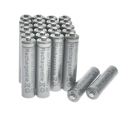24x NI-MH Battery 1.2V AAA 3A 1800mAh Rechargeable Batteries GRAY US FAST SHIP • $13.58