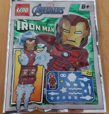 £4.99 • Buy LEGO Marvel Super Heroes Iron Man #2 Minifigure Foil Pack Set 242210