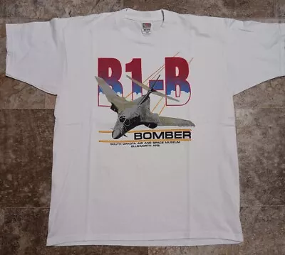 Vintage B1 Bomber Airplane Military South Dakota Museum T-Shirt Sz XL 22  X 29  • $19.99