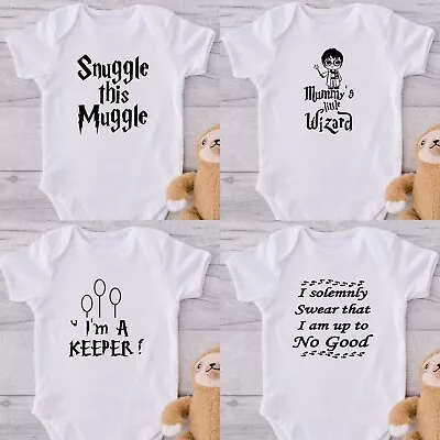 £5.99 • Buy HARRY POTTER Romper Babygrow Novelty Baby Shower Present Vest Gift