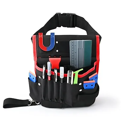 Multi Pocket Tint Tools Bag Vinyl Wrap Tools Kit Pouch Fo Car Wrapping Waist Bag • $16.91