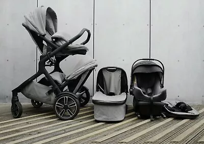 Nuna Demi Grow Tandem Stroller/double Pram With Carry Cot & Car Seat • £550