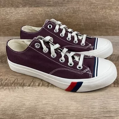 Pro-Keds Royal Lo Canvas Burgundy Wine OG Shoes Unisex Retro Mens 7 Womens 9 NEW • $38.36