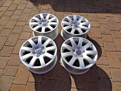 VW PASSAT B5 15 ALLOY WHEELS 7Jx15H2 ET37 R15 REFURBISHED OEM RONDELL • $308.28