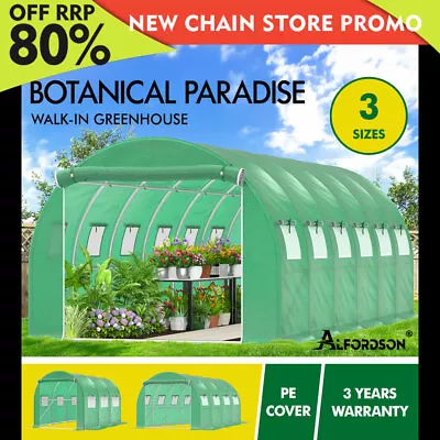 ALFORDSON Greenhouse Dome Shed Walk In Tunnel Plant Garden Storage PE Cover • $154.79