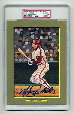 Mike Schmidt  Psa/dna Signed  Perez Steele Great Moments Card • $185