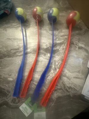 £6 • Buy Ball Thrower Launcher Dog Toy Dog Ball Thrower Outdoor Garden X4