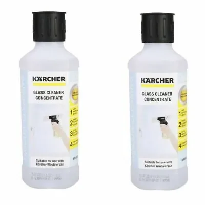 KARCHER 500ml Glass Cleaning Concentrate For Window Vac Karcher Cleaner X 2 • £14.42