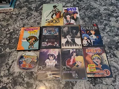 Mixed Lot Anime Media Books Dvds Game Naruto Dragonball Moon Phase • $30