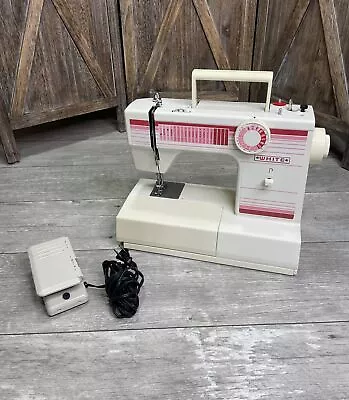 Vintage White Heavy Duty Model 1510 W/ Foot Pedal Sewing Machine - Works GREAT! • $35