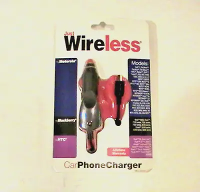 Just Wireless Car Charger For Phones Using Micro USB Motorola Blackberry HTC • $10.32