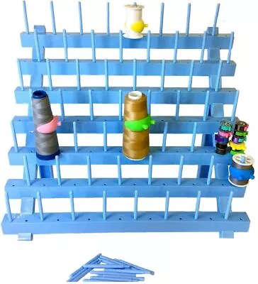 PeavyTailor 70 Spool Thread Holder Thread Rack Spool Stand For Sewing (Blue) • $24.99