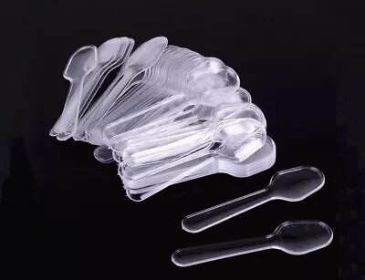 1Pack (500pcs) Disposable Clear Plastic Mini Spoon Best For Jelly/Pudding/Yog... • $25.66