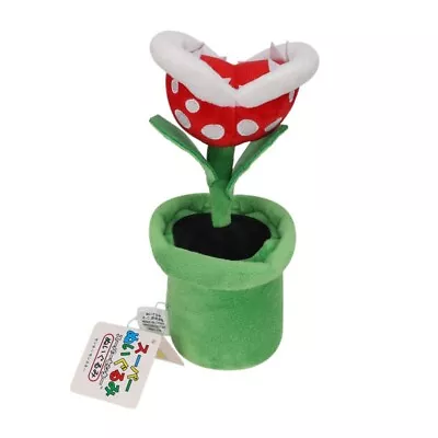 New Super Mario Bros. Piranha Plant Plush Soft Toy Stuffed Animal Teddy 8  • £7.99