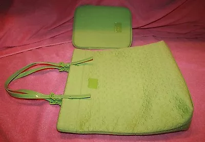 New Neoprene Lime Micheal Kors Tote Handbag Purse & IPad Cover  • $140