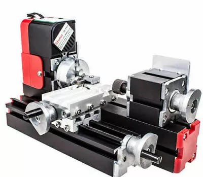 12V 24W 20000rev/m Tool Metal Motorized Mini DIY Metalworking Machine Lathe Set • $235.03