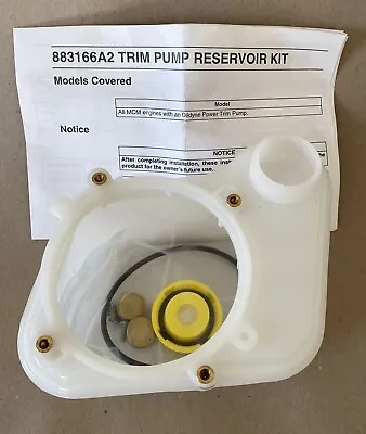 NEW Mercury/Quicksilver #883166A2 Trim Pump Reservoir Kit (391) • $60