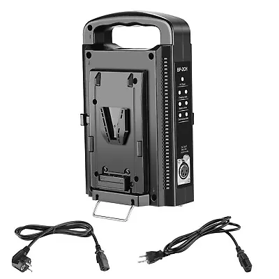 Neewer BP-2CH Dual Channel Lock Battery Charger For Any V-Mount Battery • $110.98