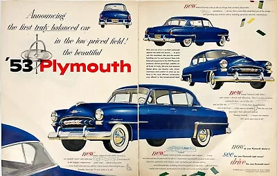 Chrysler Plymouth Cranbrook Automobile Classic Car Vtg Magazine Print Ad 1952 • $13.20