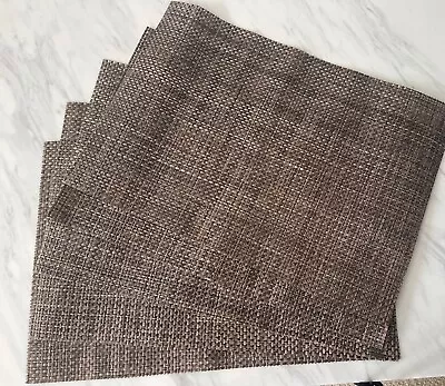 Set Of 5 CHILEWICH Basketweave Placemats Made In Earth USA 14  X 19  C9 • $14.99