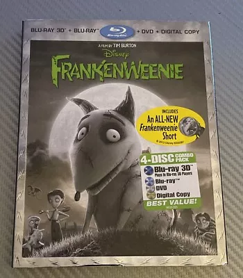 Frankenweenie [Four-Disc Combo: Blu-ray 3D/Blu-ray/DVD/Digital] Disney With Slip • $10.25