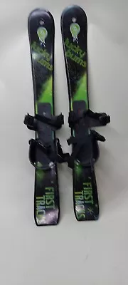 Lucky Bums First Tracks Youth Skis Size 70 Cm Color Black Condition Used • $39.95
