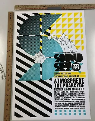 VINTAGE POSTER Sound Set 2009 Music Festival Atmosphere Pharcyde MF Doom • $150