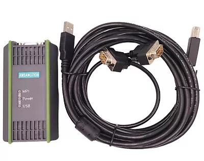 $49.90 • Buy Adaptor Progrmming Cable 6ES7 972-0CB20-0XA0 USB-MPI S7-300/400 PLC For SIMATIC