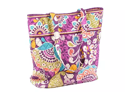 Vera Bradley Tote Bag Plum Crazy Snap Closure {Ex+} • $24.99