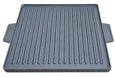£29.99 • Buy Griddle Plate Cast Iron Reversible BBQ Skillet  Grill Double Sided 37.5cm