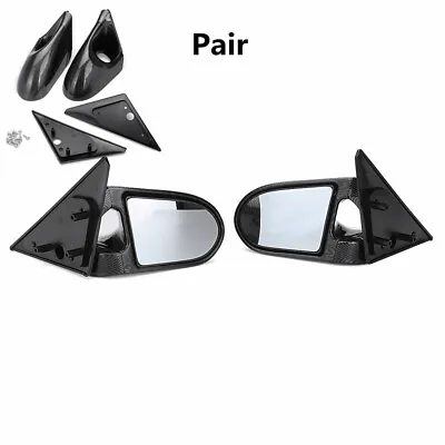 Pair Carbon Fiber Look Side View Mirrors For Honda Civic EG 1992-1995 4DR Sedan • $101.89