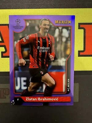 2021-22 Topps Merlin AC Milan Zlatan Ibrahimovic Purple /15 • $160