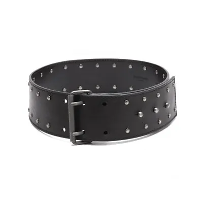 $176 • Buy Yves Saint Laurent Studs Wide Leather Belt(K-111940)