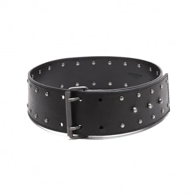 $176 • Buy Yves Saint Laurent Studs Wide Leather Belt(K-111940)