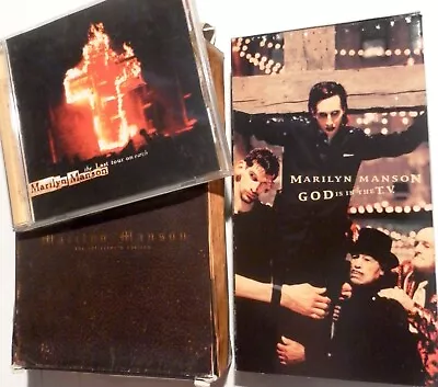 MARILYN MANSON The Collector's Edition CD-VHS Box Set HTF God Is In The TV • $55