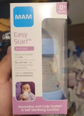 MAM Easy Start Self-Sterilising Anti-Colic Newborn & Baby Feeding Bottle 160ml  • £7